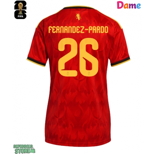 Belgien Matias Fernandez-Pardo #26 Replika Hjemmebanetrøje Dame VM 2026 Kortærmet